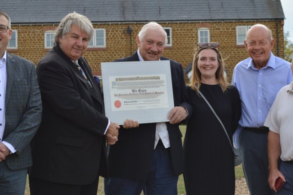 Freedom of Mawsley Presentation to Councillor Vic Cope